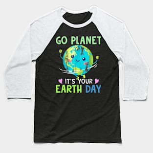 Happy Earth Day 2024 Funny Earth Day Dab Baseball T-Shirt